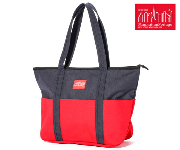 有名人芸能人 トートバッグ マンハッタンポーテージ Portage Manhattan 限定ノベルティプレゼント 選べるノベルティ付 トートバッグ Mp1336z カラー ダークネイビー レッド M Gs Louislegrand Com