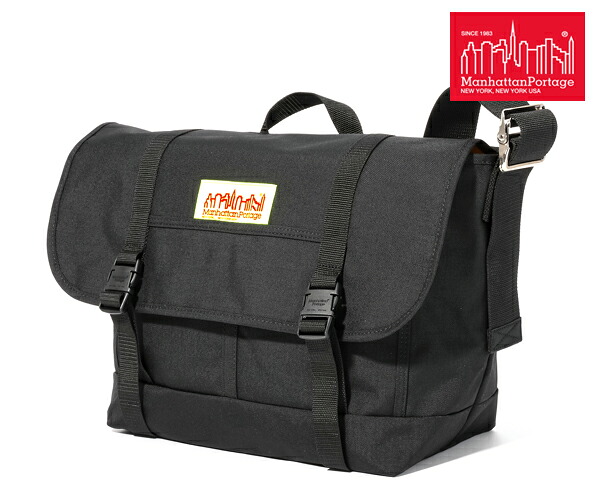 ＼全品エントリーで+P10倍！／【選べるノベルティ付】 Manhattan Portage マンハッタンポーテージ メッセンジャーバッグ （カラー：ブラック） MP1615 | プレゼント ギフト 14,850円