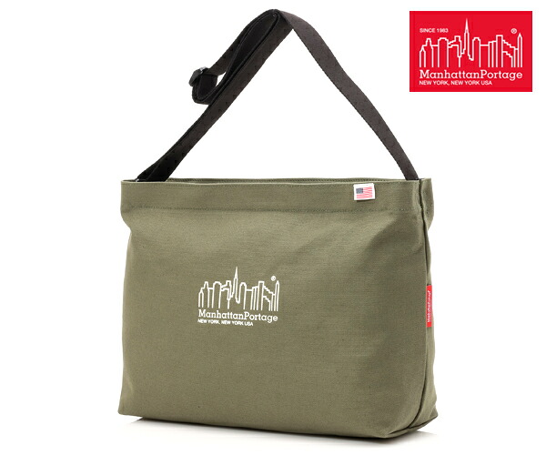 【選べるノベルティ付】 Manhattan Portage マンハッタンポーテージ ショルダーバッグ （カラー：オリーブ） MP1482CNVS | プレゼント ギフト｜COOL CAT