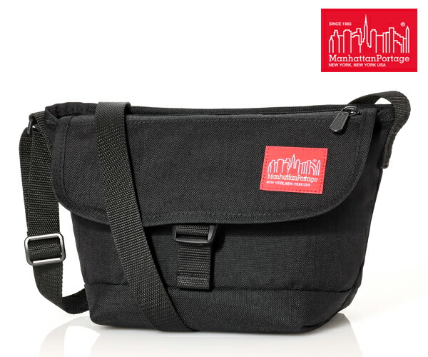 ＼全品エントリーで+P10倍！／【選べるノベルティ付】 Manhattan Portage マンハッタンポーテージ メッセンジャーバッグ （カラー：ブラック） MP1603FZP | プレゼント ギフト