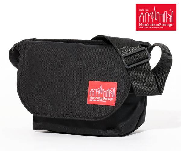 ＼全品エントリーで+P10倍！／【選べるノベルティ付】 Manhattan Portage マンハッタンポーテージ メッセンジャーバッグ （カラー：ブラック） MP1605JR | プレゼント ギフト