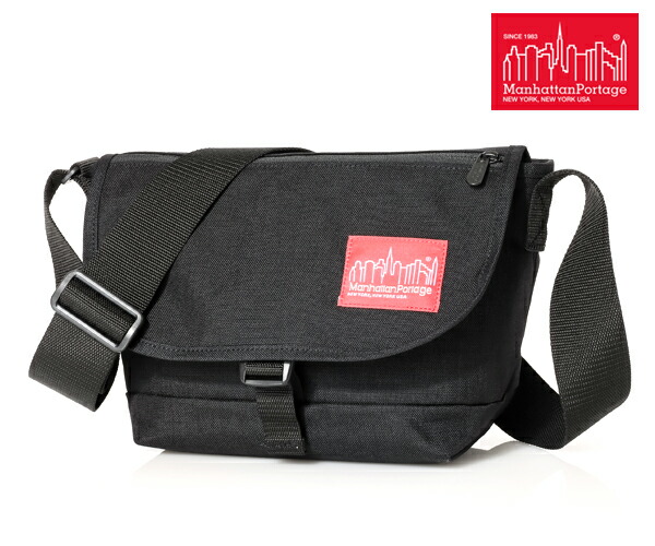 ＼全品エントリーで+P10倍！／【選べるノベルティ付】 Manhattan Portage マンハッタンポーテージ メッセンジャーバッグ （カラー：ブラック） MP1605JRFZP | プレゼント ギフト