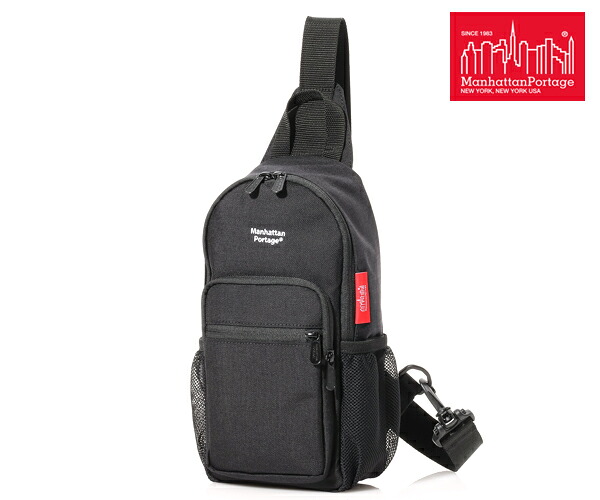 ＼全品エントリーで+P10倍！／【選べるノベルティ付】 Manhattan Portage マンハッタンポーテージ スリングバッグ （カラー：ブラック） MP1932JR | プレゼント ギフト