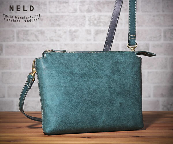 豪華で新しい 選べるノベルティ付 Neld ネルド プエブロレザー ショルダーバッグ カラー ブルー Bn314 海外旅行 メンズショルダーバック ショルダーバック ショルダー バッグ バック メンズ 旦那 革 レザー Cool Cat 新着 Www Purpleforparents Us
