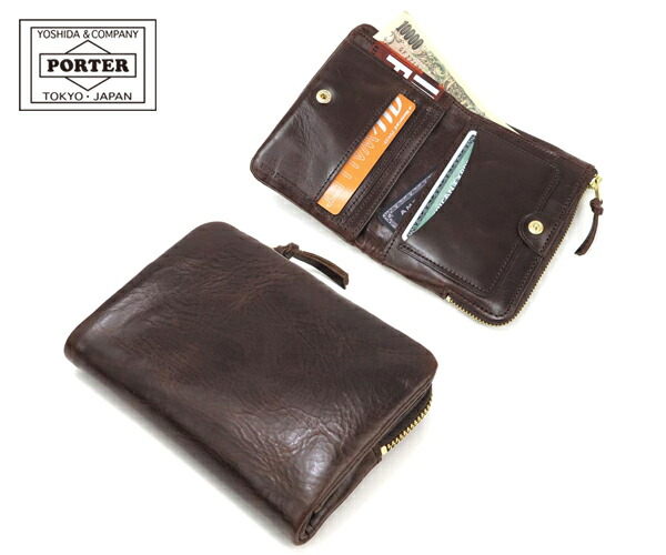 とくとくさん　PORTER SOAK ブラック 長財布　二つ折り 吉田カバン PORTER SOAK/ポーター ソーク 長財布/二つ折り 革/レザー
