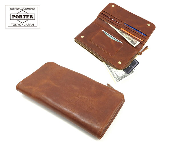 良品★ポーター POTER 長財布 L字ファスナー ダークブラウン ポーター(PORTER) l字ファスナー 長財布 メンズ長財布 | 通販