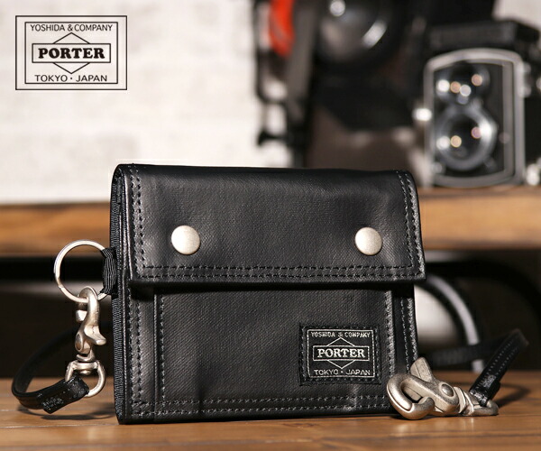【美品】PORTER ポーター フリースタイル 二つ折り財布 本体のみ ブラック Amazon | ポーター（PORTER）財布（ポーターフリースタイル2