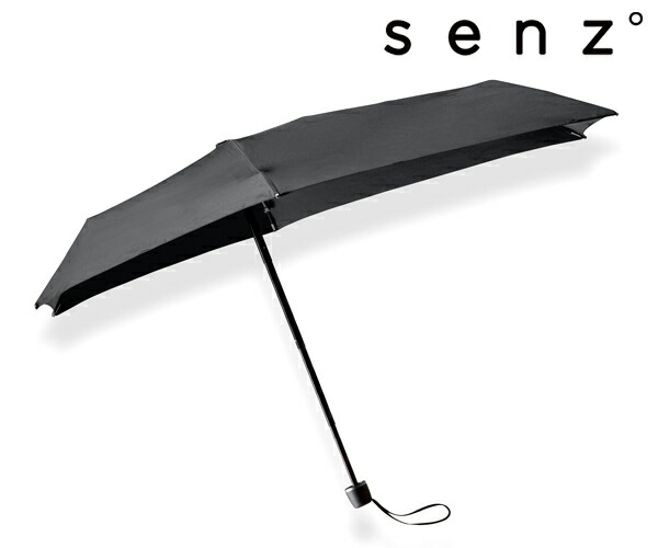 ＼全品エントリーで+P10倍！／【選べるノベルティ付】 センズ senz° micro 折り畳み傘 （カラー：ブラック） SZ-1010 | プレゼント ギフト
