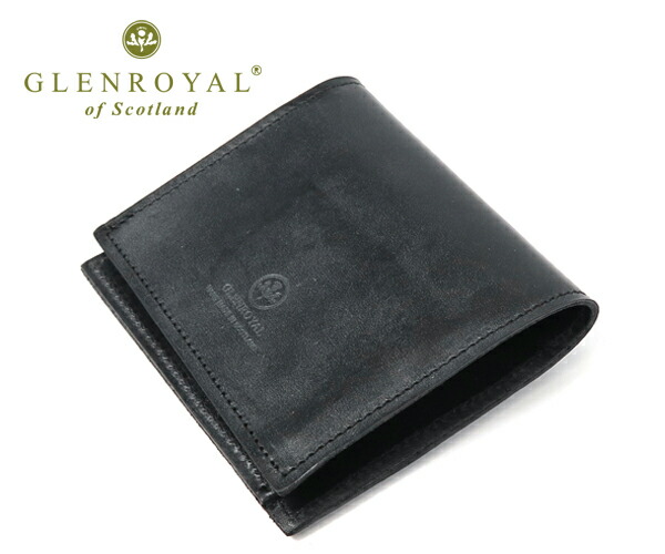 【選べるノベルティ付】 グレンロイヤル GLENROYAL フルブライドルレザー ミニがま口 （色合い：ニュー黒いこと） 03-5824 | 差し上げ物 差し上げ物 バッグ・小物・ブランド雑貨-財布・ケース