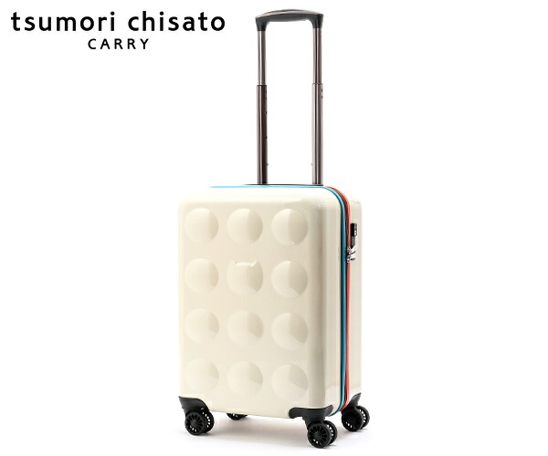 【選べるノベルティ付】 tsumori chisato ツモリチサト 新ネコドット 32L キャリーケース （カラー：ホワイト） 004260 | キャリーバック スーツケース ビジネス メンズ レディース キャリー バック 旅行 出張｜COOL CAT