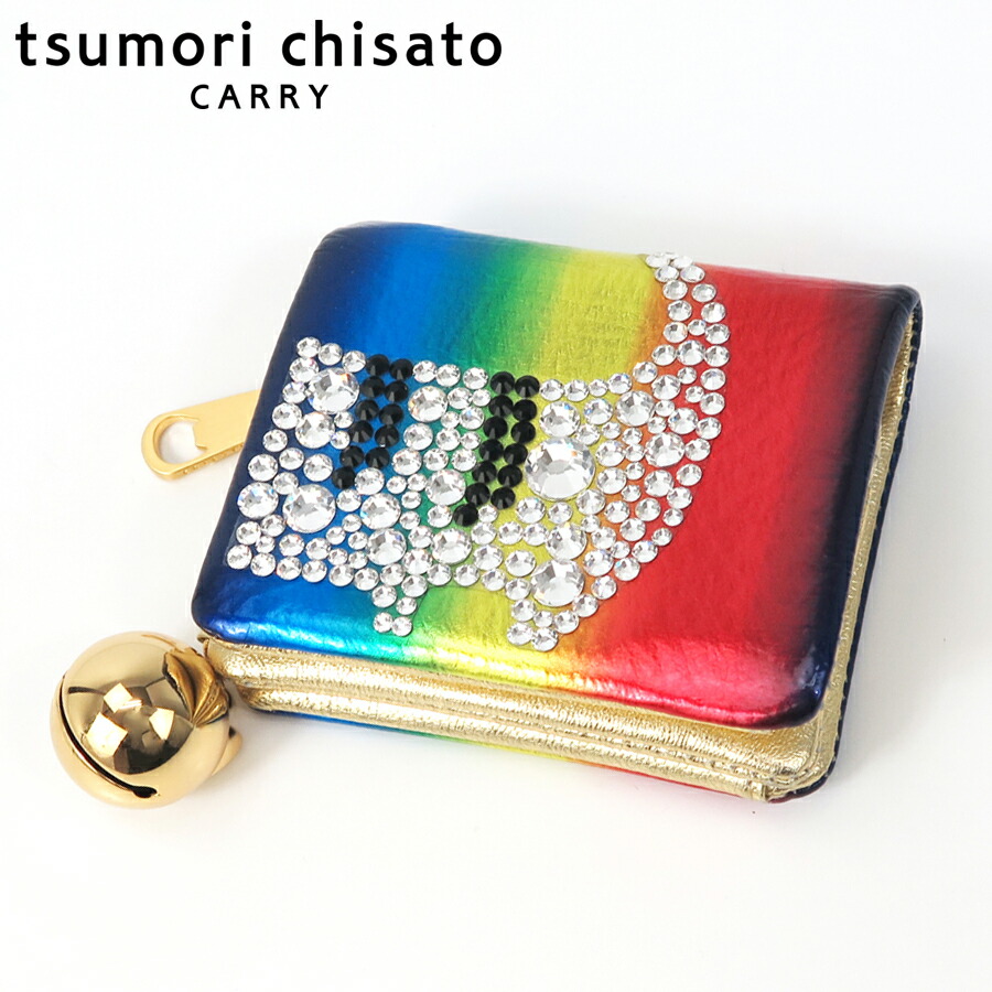 ＼全品エントリーで+P10倍！／【選べるノベルティ付】 tsumori chisato ツモリチサト キラネコ ミニ財布 （カラー：マルチ） 57331 | プレゼント ギフト