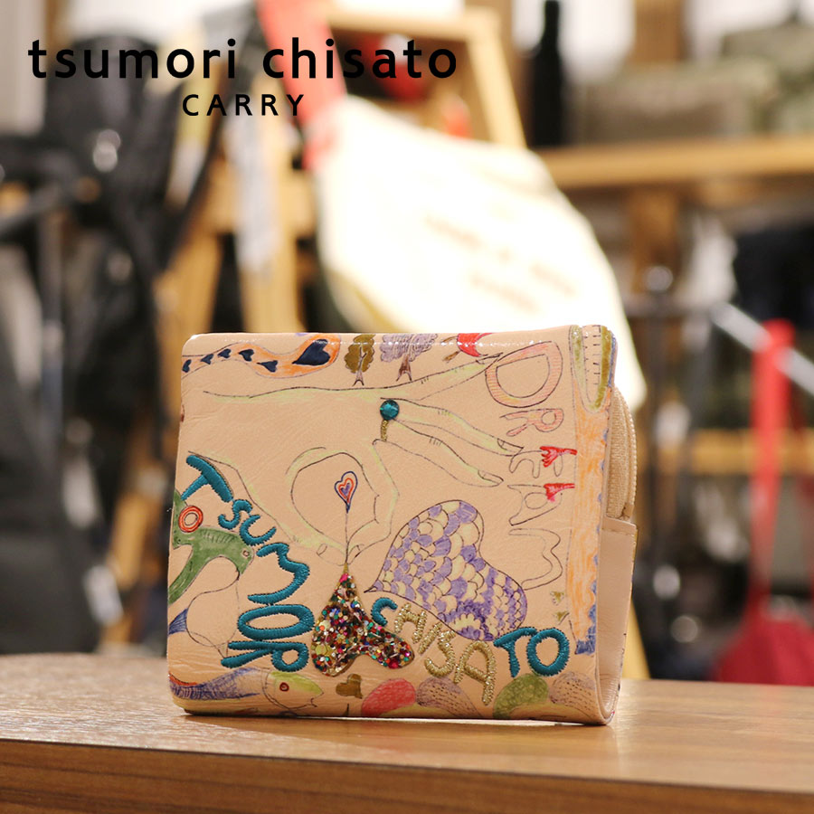 ＼全品エントリーで+P10倍！／【選べるノベルティ付】 tsumori chisato ツモリチサト ハッピースタッフ ミニ財布 （カラー：ベージュ） 57526 | プレゼント ギフト 12,870円