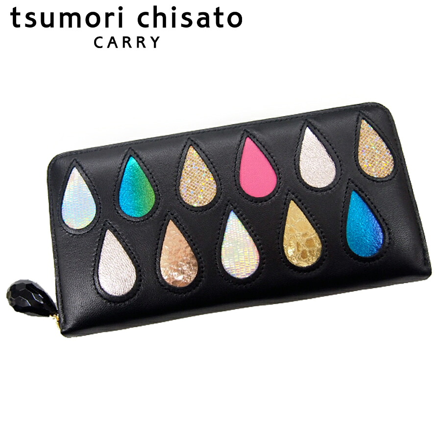 【選べるノベルティ付】 tsumori chisato ツモリチサト ドロップス 長銭入れ （色つや：黒いこと2） 57922 | 差し上げ物 差し上げ物