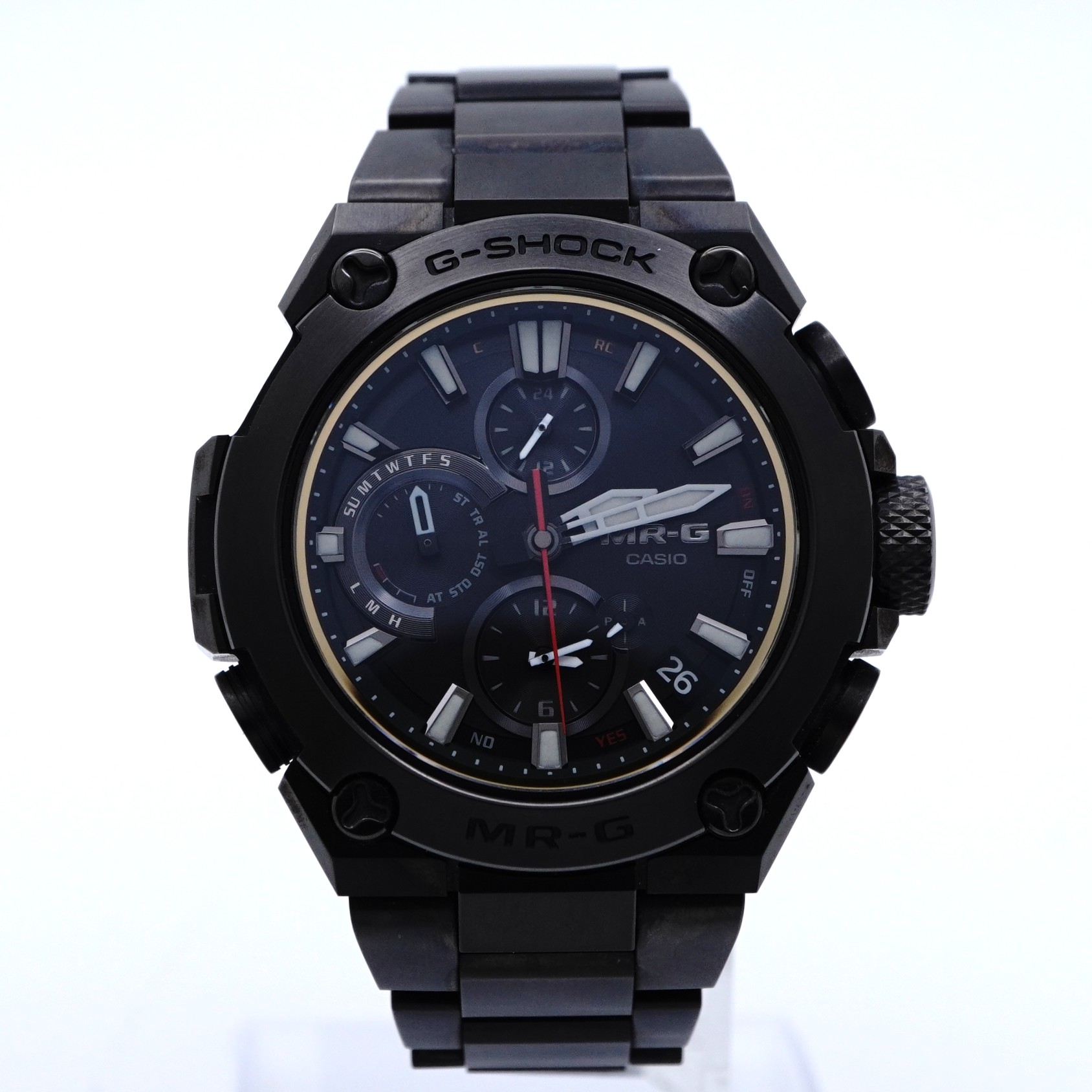 【中古】Casio カシオ MODEL NAME　MRG-B1000シリーズ　MRG-B1000B-1AJR ソーラー チタン BOX 保証書付 メンズ 腕時計 108,900円