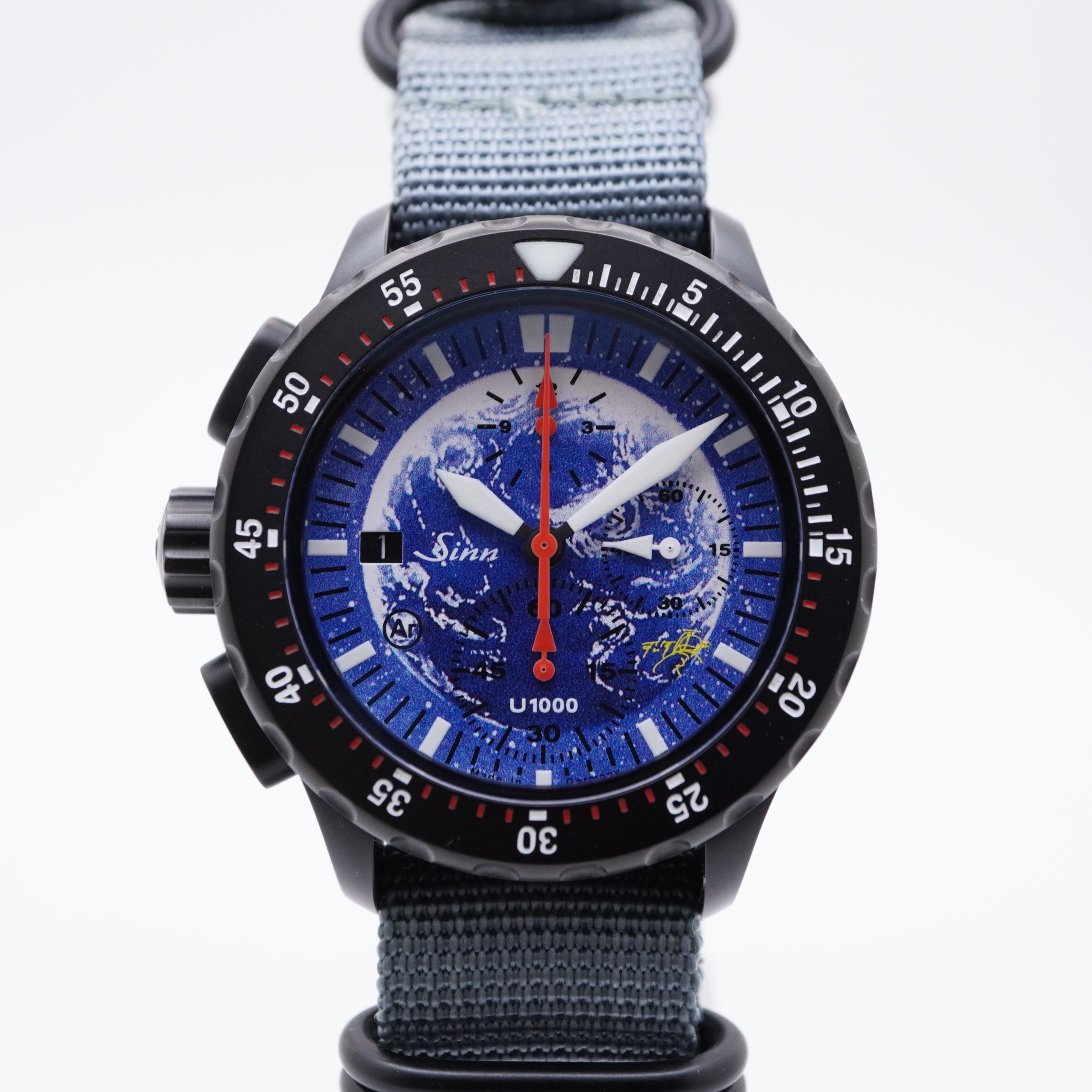 【中古】Sinn ジン U1000 MOTHER EARTH U1000 マザーアース U1000.S 自動巻き ステンレス 布地 BOX 保証書付 メンズ 腕時計｜Coollectオンラインストア