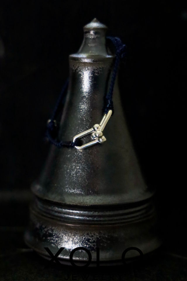 【XOLO / ショロ】JEWELRY ジュエリー / Homage Link Silk Code Bracelet (NAVY)
