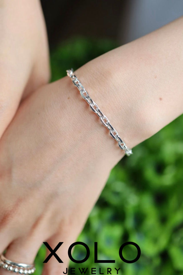 【XOLO / ショロ】JEWELRY ブレスレット / Oval Cut Link Bracelet-4mm-(XOB117)☆11月15日(土)再入荷！