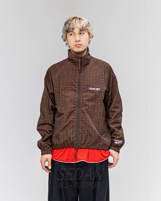 【SEDAN ALL-PURPOSE / セダン オールパーパス】セダンオールパーパス SS26 Reebok / Track Jacket(SD26S-JK01)Brown Plaid | ジャケット