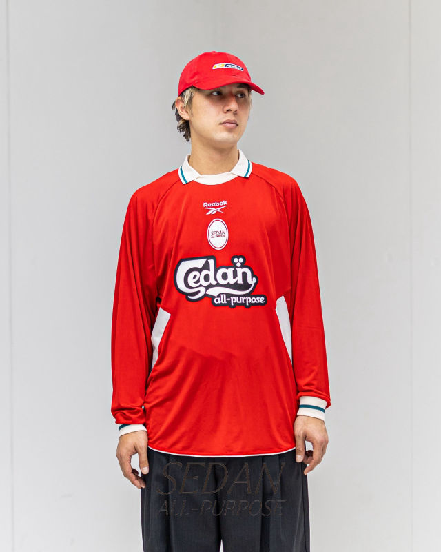 【SEDAN ALL-PURPOSE / セダン オールパーパス】セダンオールパーパス SS26 Reebok / L/S Game Shirt(SD26S-CT01)Red