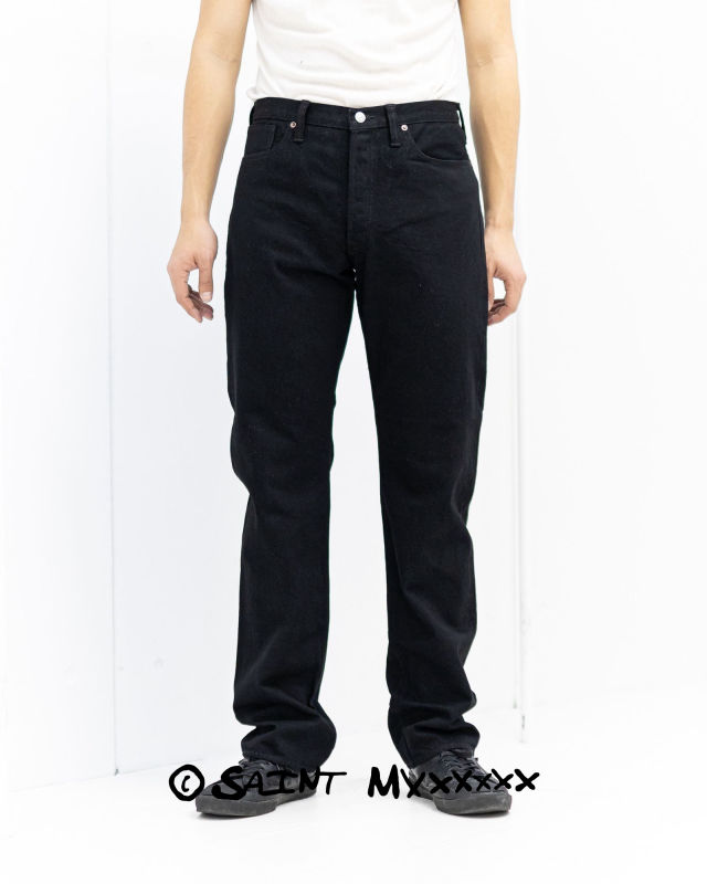 【・・SAINT M×××××× / セントマイケル】26SS BLACK DENIM PANTS/STRAIGHT (SM-MK8-0000-077) | パンツ