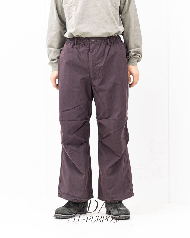 【SEDAN ALL-PURPOSE / セダン オールパーパス】セダンオールパーパス 26SS Vintage Washed Over Easy Pants(SD26S-PT03)Dark Brown | パンツ
