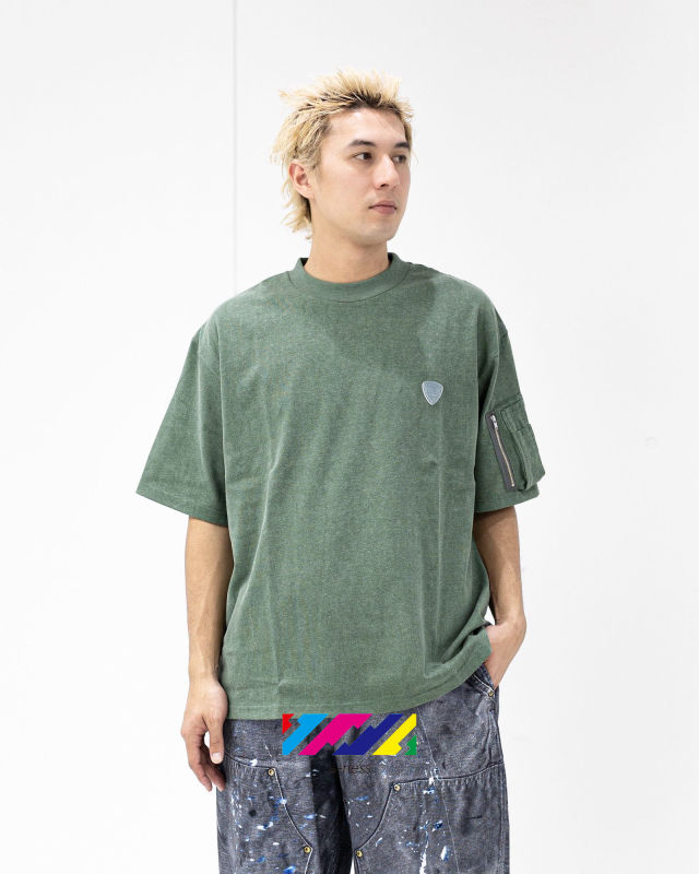 【is-ness / イズネス】26SS Arm Pocket T-Shirt (26SS_38_1008SSCS01)GREEN☆新作発売！