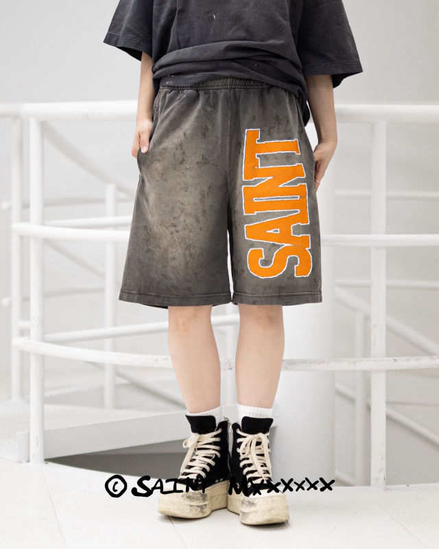 【・・SAINT M×××××× / セントマイケル】26SS CUT SEW EASY SHORTS(SM-MK8-0000-070)CHARCOAL☆4月11日(土)発売！