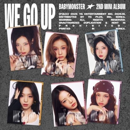 BABYMONSTER (ベイビーモンスター) - 2nd MINI ALBUM [WE GO UP] PATTERN Ver. 6種セット【国内発送】