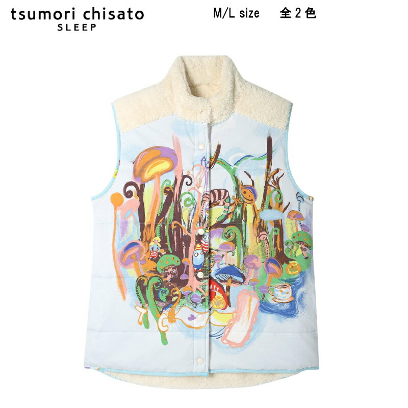 ワコール　ツモリチサトsleep ルームベスト　フリース　グレー　 M ワコール ツモリチサトsleep ルームベスト フリース グレー M Amazon