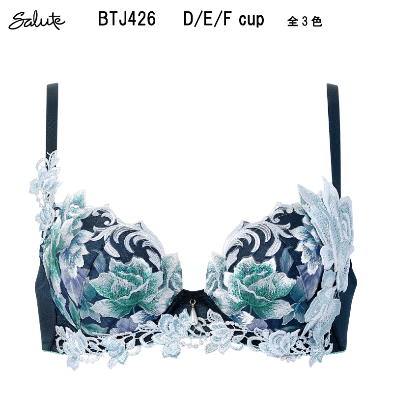 22％OFF【送料無料】ワコール サルート＜26グループ＞3/4カップ ブラジャー（プッシュアップタイプ）D/E/Fカップ Wacoal Salute BTJ426｜クーパー