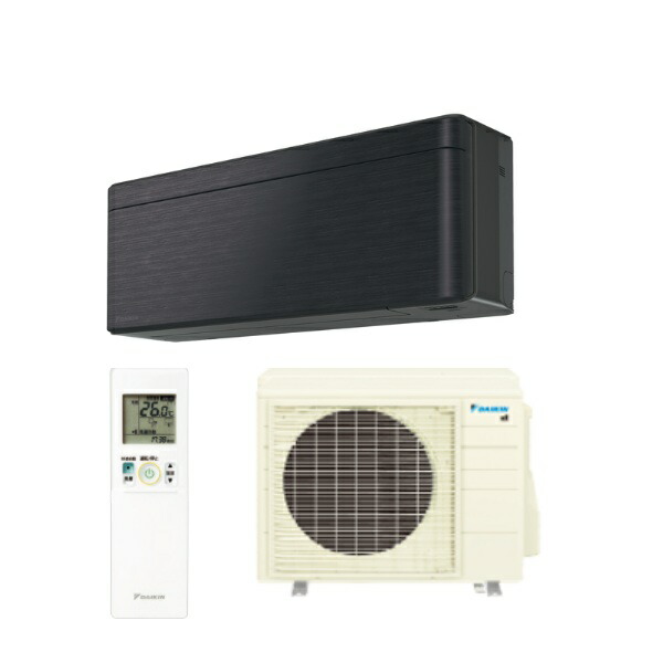 ダイキン S406ATSV-K エアコン 14畳 ルームエアコン SXシリーズ risora 室外電源タイプ 単相200V 20A 14畳程度 ブラックウッド (S403ATSV-K 後継品) ♪