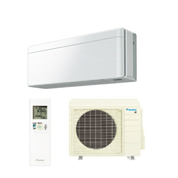 ダイキン S566ATSV-F エアコン 18畳 ルームエアコン SXシリーズ risora 室外電源タイプ 単相200V 20A 18畳程度 ファブリックホワイト (S563ATSV-F 後継品) ♪
