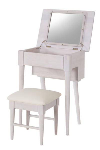 [メーカー欠品中]東谷 NET-589WH ドレッサースツールセット W90×D45×H40 [♪]