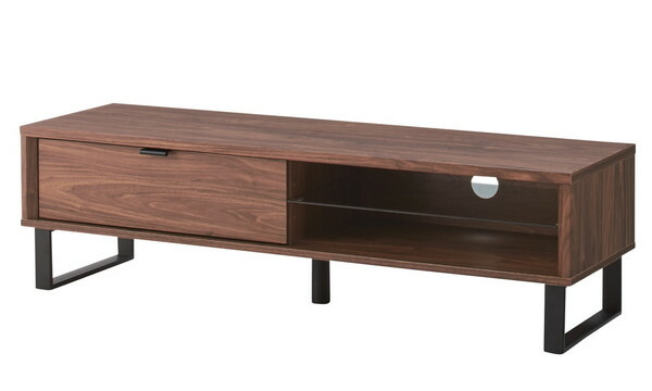 東谷　SO-852WAL 　ローボード W120×D35×H34 [♪] 新品東谷 アズマヤ ローボード ブラウン W120×D35×H34 SO-852WAL