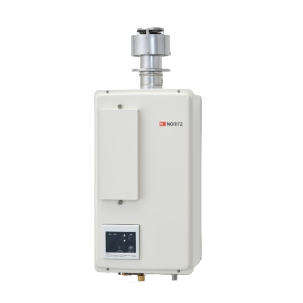 ノーリツ GQ-C1622WZD-FH-1 ガス業務用給湯器 ユコアPRO エコジョーズ 16号 屋外壁掛形 / 排気ダクト接続形(フード対応) リモコン付 ♪｜住宅設備機器のcoordiroom