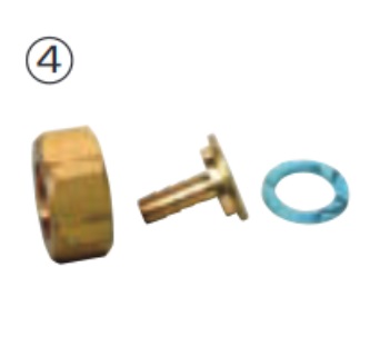 パーパス　ZSJT7　ガス給湯器 部材 配管用部材 ホースニップル LHアダプター7B&times;3/4(10) [◎]｜住宅設備機器のcoordiroom