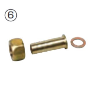 パーパス　ZSJT1　ガス給湯器 部材 配管用部材 ホースニップル LHアダプター1/2×13A(20) [◎]