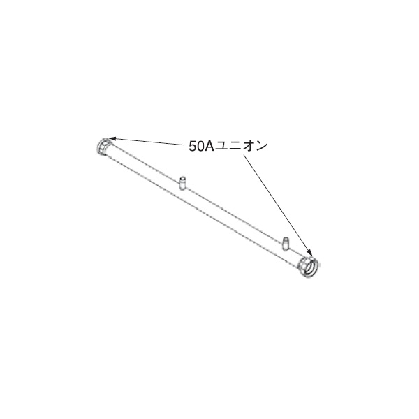 リンナイ 【UOP-E50GHS-2ZS50(A) 23-5869】 増設用ガス配管セット2ZS50 全長1436mm 業務用ガス給湯器 部材 19,088円