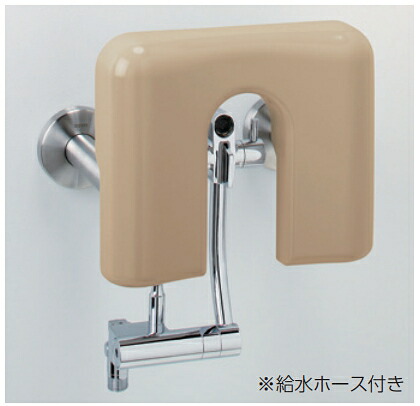 バリアフリー器具 TOTO　EWCS812AR　パウチ・しびん洗浄水栓付背もたれ ソフトタイプ [■]｜住宅設備機器のcoordiroom