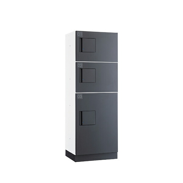 ダイケン TBX-F2SS-WG 宅配ボックス 共有仕様 前入れ前出し (標準扉 ) 本体 ホワイト/扉 ダークグレー ♪