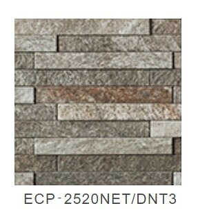LIXIL 【ECP-2520NET/DNT3(ダークグレー) 14シート/ケース】 25×202角ネット張り ディニタ エコカラットプラス [♪追加送料あり]