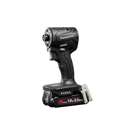 電設資材 パナソニック EZ1PD1N18D-B 充電インパクトドライバー ブラック 18V 3.0Ah(PNタイプ) 電池セット