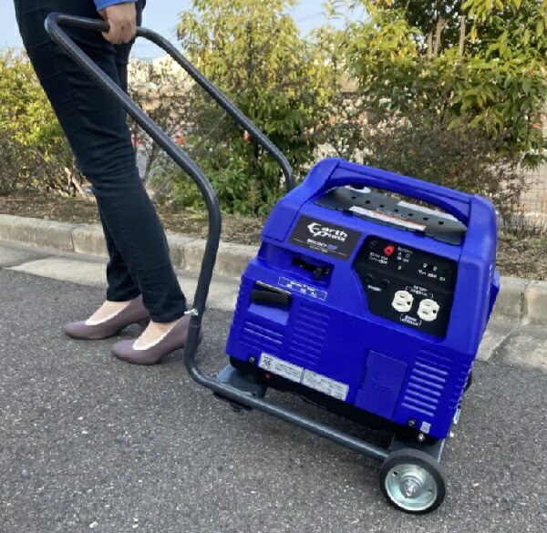Willbe EARTH POWER MGC901GPB ポータブルガス発電機(プロパンガス燃料) キャスター付 ♪|住宅設備機器のcoordiroom
