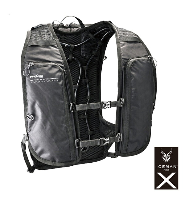 山真 ICMPX2-BLV-SET アイスマンベストプロ XII ICEMAN PRO XII ブラック 水冷服 [最短翌営業日出荷][本州四国送料無料]