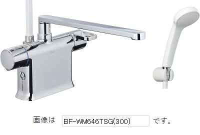 INAX/LIXIL　BF-WM646TNSG(300)　サーモスタット付シャワーバス水栓 エコフルスプレーシャワー クロマーレS デッキタイプ 寒冷地(水抜き式) [★]｜住宅設備機器のcoordiroom