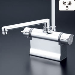 シャワー水栓 KVK　KF3011TR3　浴室シャワー水栓 可変ピッチ式 デッキ形サーモスタット式シャワー 300mmパイプ仕様