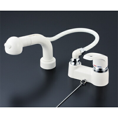 (送料無料) KVK KF64Z 2ハンドル洗髪シャワー(ゴム栓付)(寒冷地用)(代引不可)