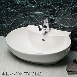 【納期約6か月】KVK　KV880KVCTR　洗面器 ポップアップ用穴付 ※受注生産品 [§♪]