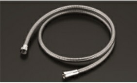 水栓金具取替パーツ TOTO　THYC40LLR　シャワーホース (樹脂、メタル調) 1600mm [■]