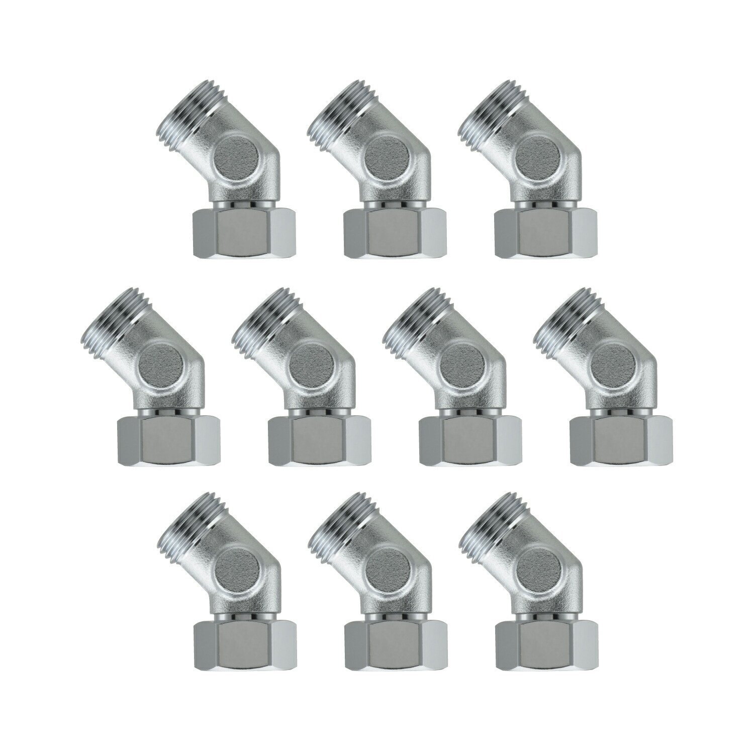 カクダイ/GAONA/ガオナ GA-JE002 水栓金具 片ナット45&deg;エルボ(10個) 受注生産 [&sect;]｜住宅設備機器のcoordiroom